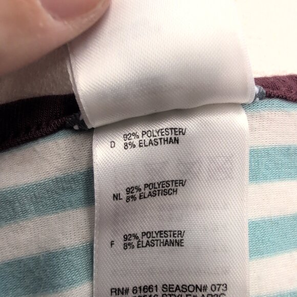 The North Face Women's Striped‎ Vapor-Wick Long Sleeve Tee L - Picture 10 of 10